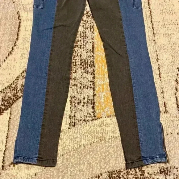Cello Vintage Wash Two Tone Cargo Skinny Jeans - Picture 8 of 11